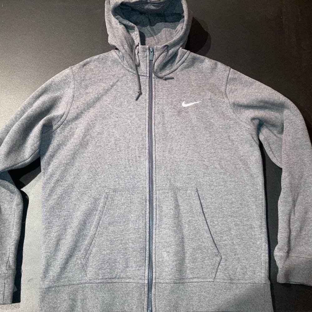 Nike Gray Zip Up - Large